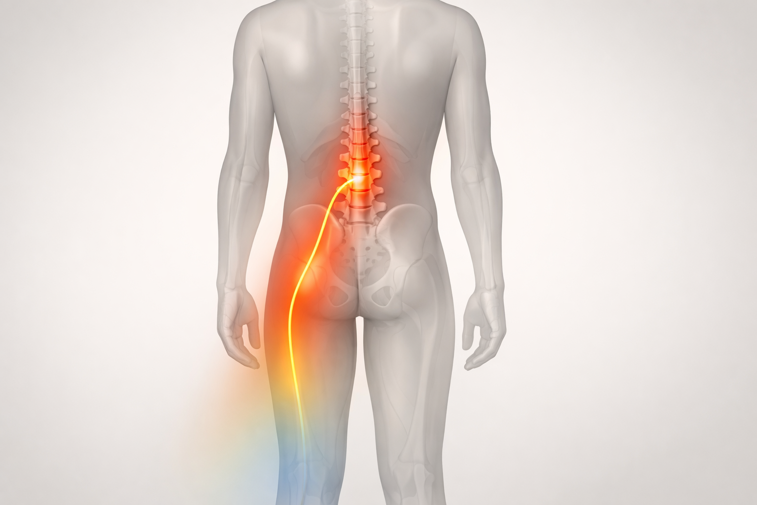 Spinal nerve compression causing radiculopathy