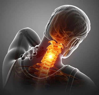Patient discussing neck pain with an orthopedic provider